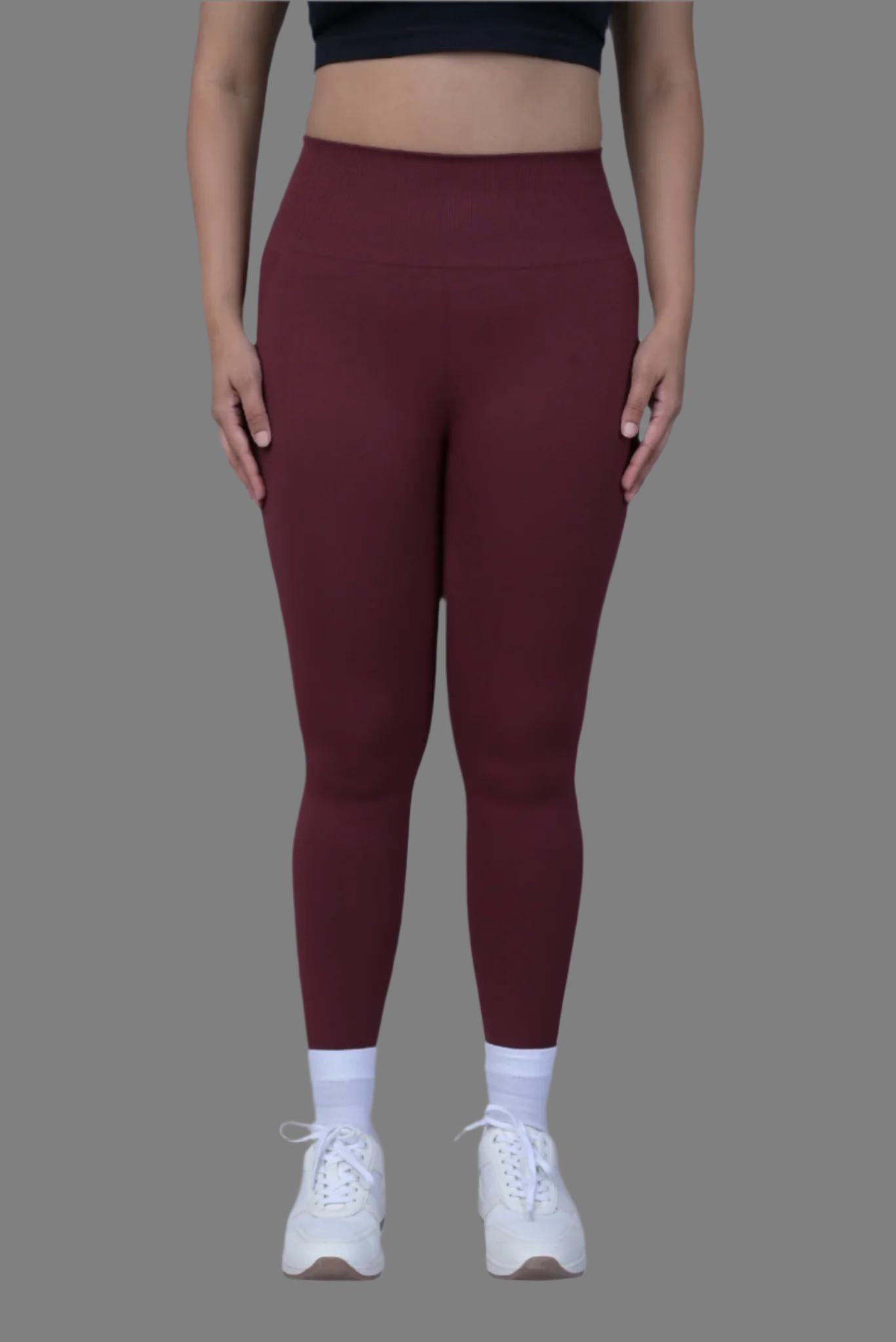 Sleek Leggings - Maroon