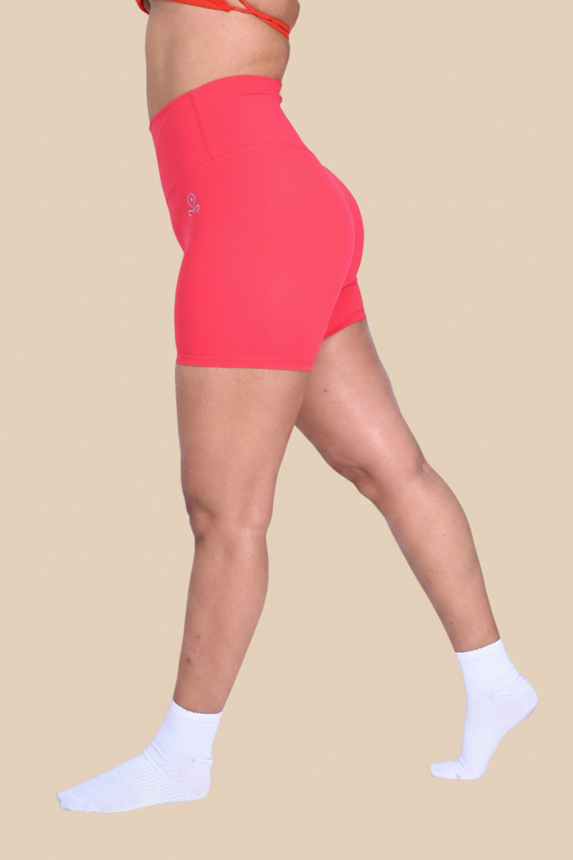 Naked shorts in Magenta Red
