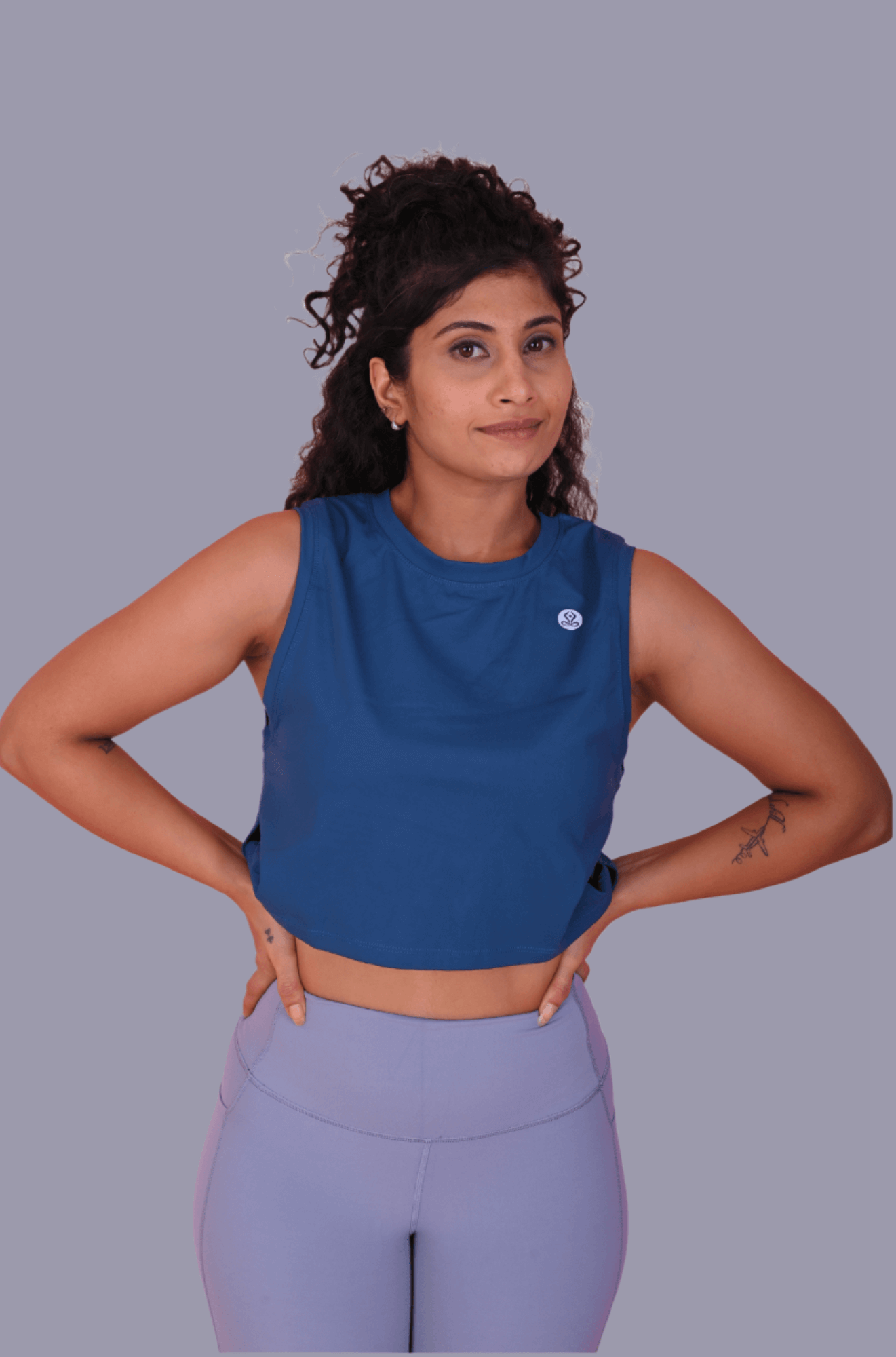 Athleisure Top in Lake Blue YOGINIS 