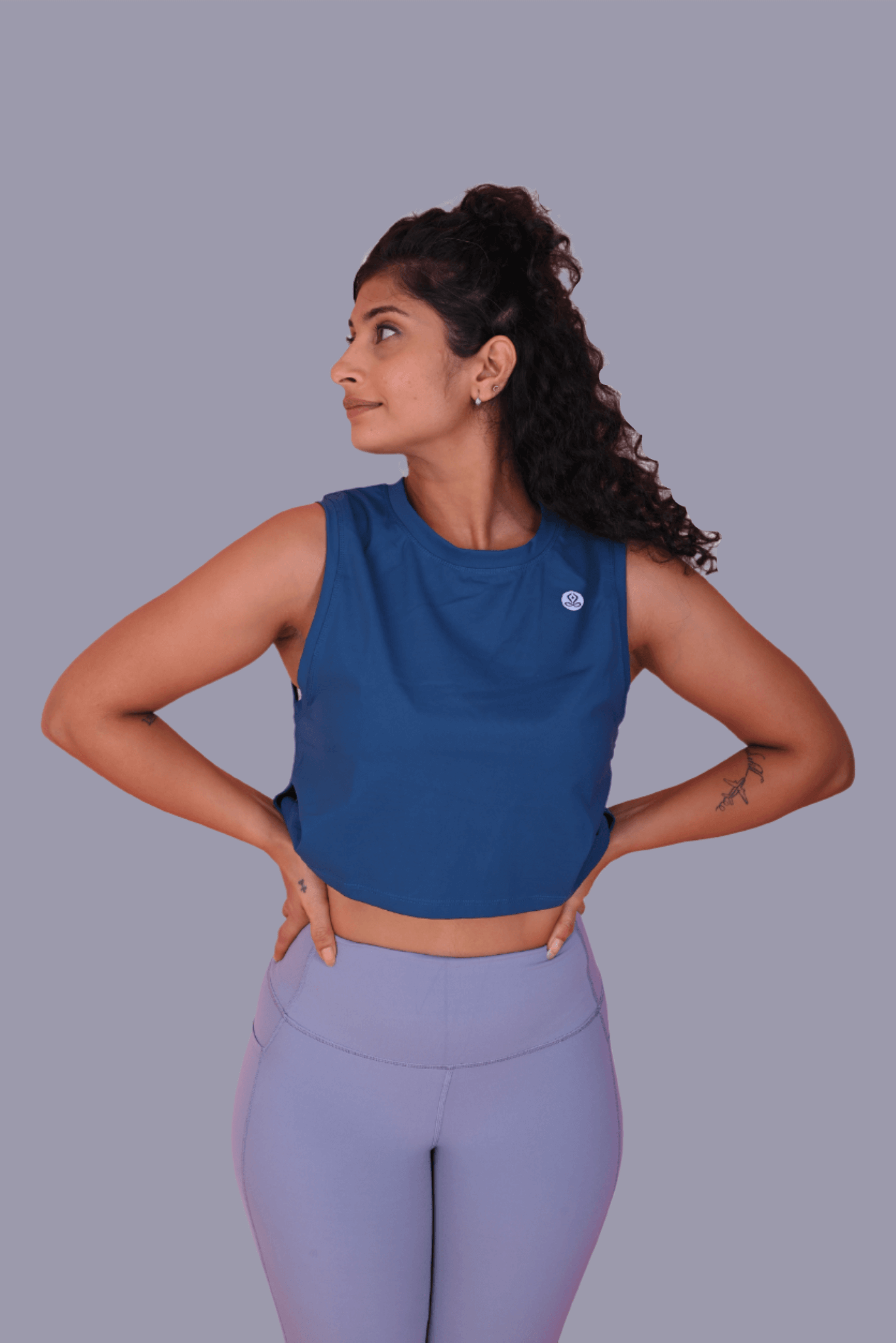 Athleisure Top in Lake Blue YOGINIS 