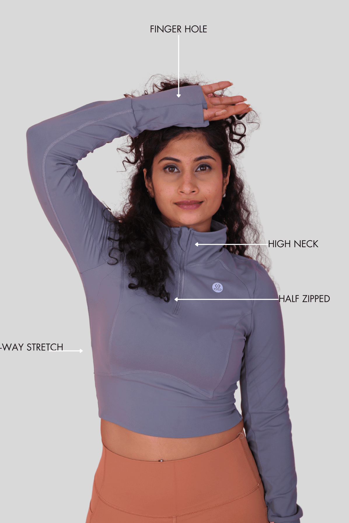 Melody Top in Grey YOGINIS 