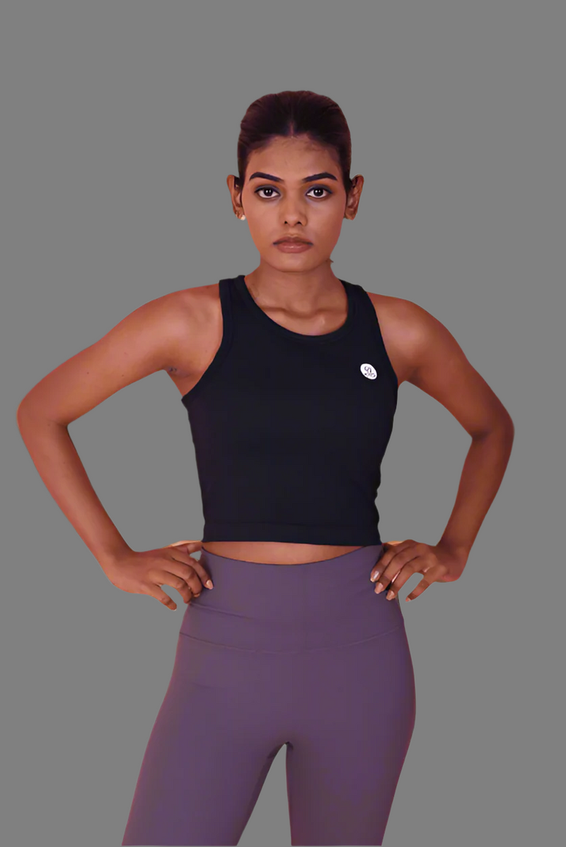 Stretchy Top in Black YOGINIS 