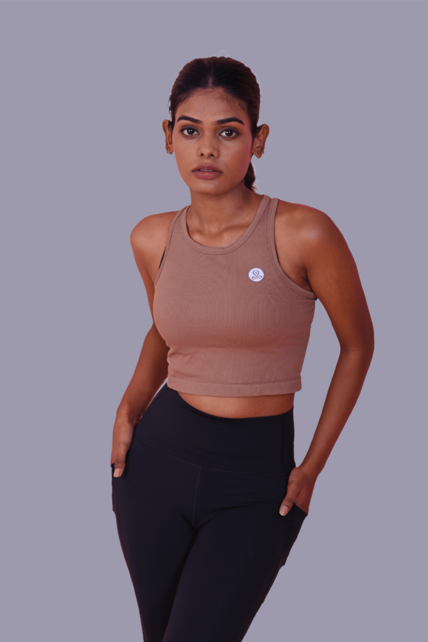 Stretchy Top in Mocha YOGINIS 
